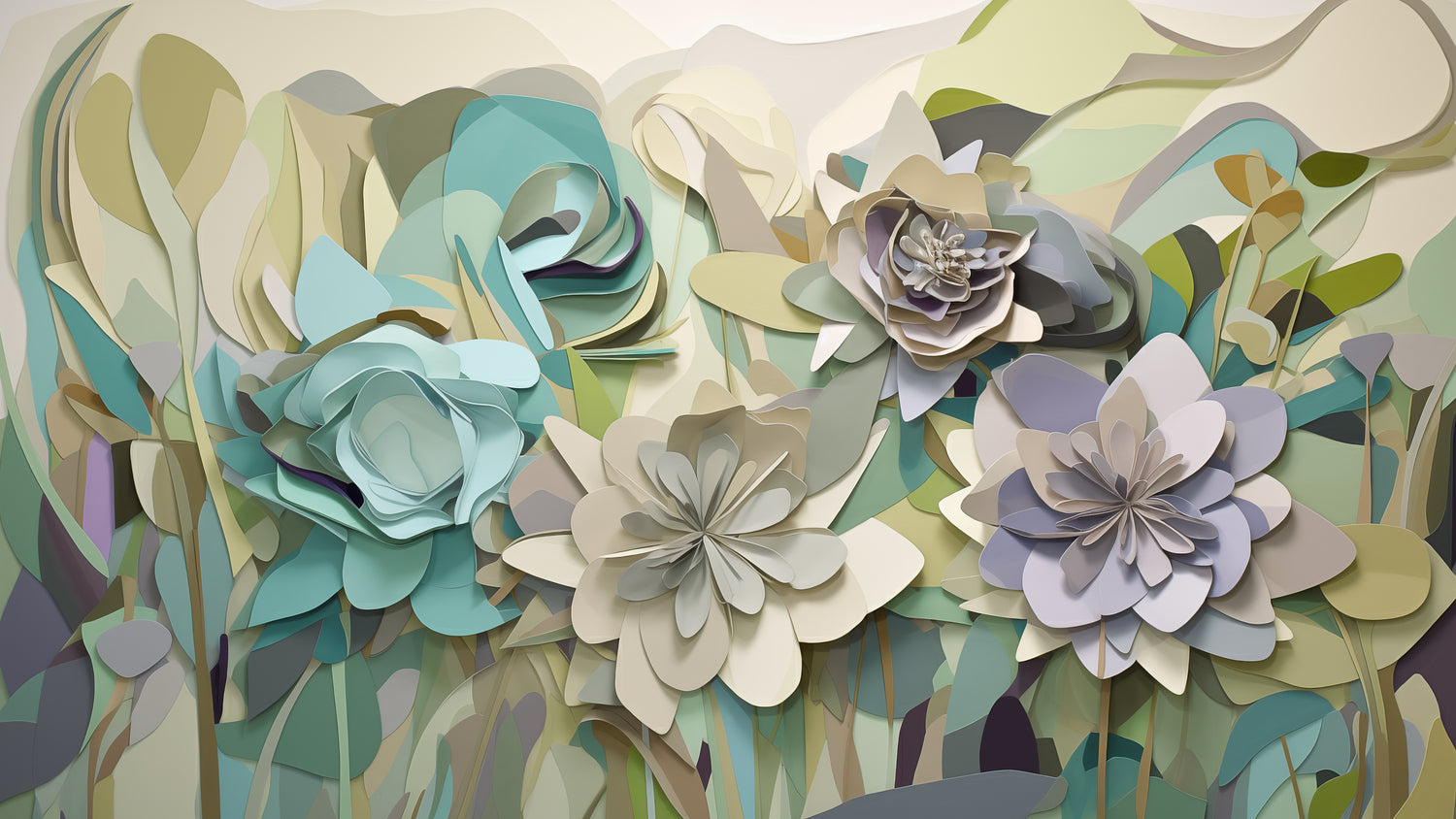 Samsung Frame TV Art Painting Paper Bouquet Digital Download